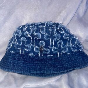 Chrome Hearts denim bucket hat